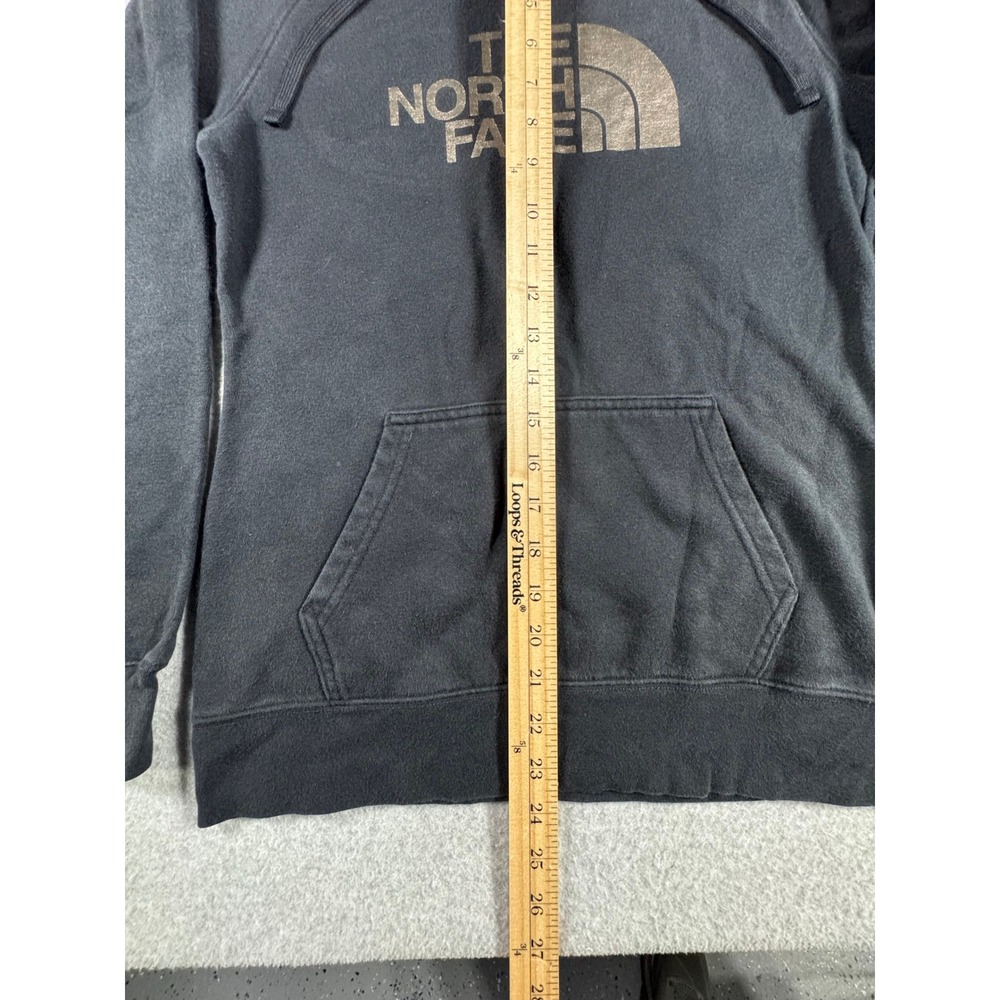 The North Face Hoodie Women Small Grey Gold Logo Pullover NF0A3VI4 Gorpcore - Picture 4 of 10